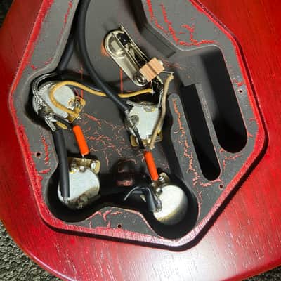 Jaydee Old Boy Tony Iommi SG - Distressed Cherry image 12