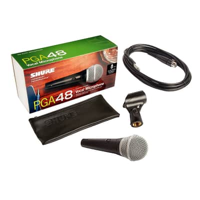 Shure PGA48-QTR Handheld Cardioid Dynamic Vocal Microphone (with 1/4" Cable) image 2