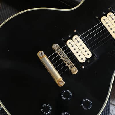 1976 Gibson Les Paul Custom Double Cream Electric Guitar Black Ebony + OHSC image 4