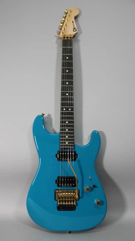 2021 Charvel Pro-Mod San Dimas Style HH FR E Miami Blue image 1