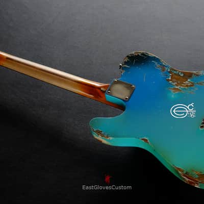 Fender Telecaster Nashville Deluxe Series Seafoam Green Aged Relic image 2