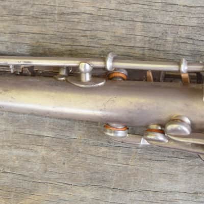 Buescher True Tone Soprano 1924 Silver Plated Sax Bild 9