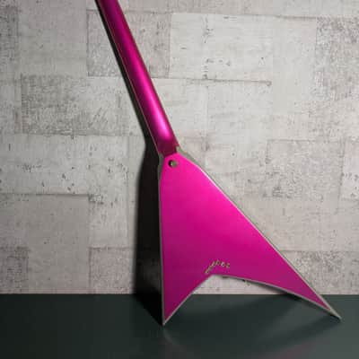 Jackson Japan Pro Series Randy Rhoads RR5 Rhoads 2009 Metallic Pink with Silver Bevels image 9