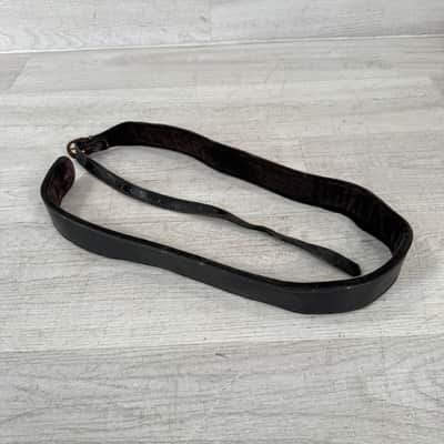 Gretsch Vintage Leather Guitar Strap - Black image 1
