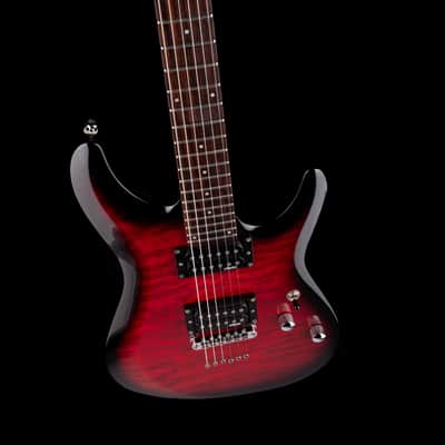 Used Schecter C-6 Plus Cherry Burst Electric Guitar No Can No Bag image 3
