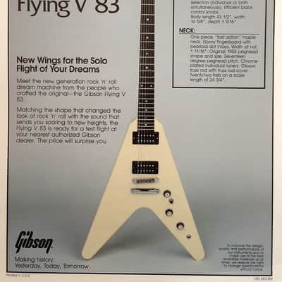 Gibson Flying V 1985 Alpine White USA Case_318 image 22
