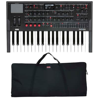 Korg Modwave Wavetable Synthesizer, Gator GKBE-49 Bundle