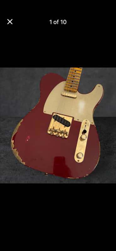 2015 Fender Custom shop 51 telecaster heavy relic aged cimarron red image 1