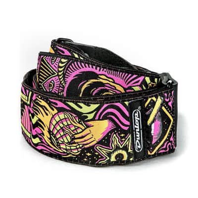 Dunlop ILOVEDUST Guitar Strap Headspace Orange ILD03 image 2