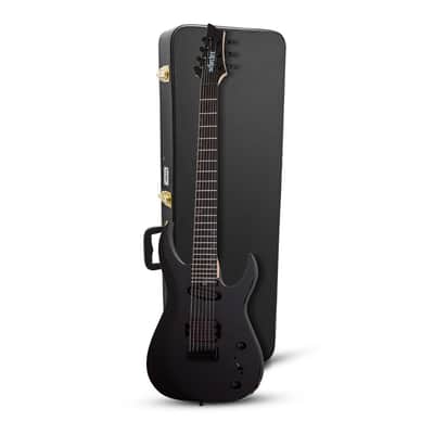 Schecter Sunset-7 Triad 7-String Electric Guitar (Right-Handed, Gloss Black) with Carrying Case image 1
