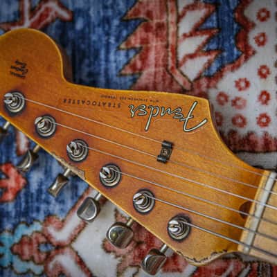 FENDER USA Custom Shop '56 Reissue Stratocaster Ltd Super Hvy Relic "Ivory" (2023) image 13