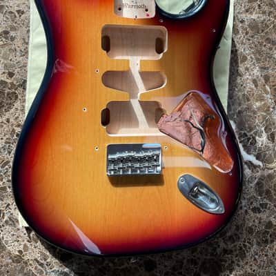 Warmoth Stratocaster Hardtail Body 2010's - Three color sunburst image 2