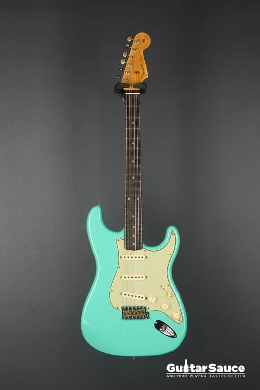 Fender Custom Shop 59 Stratocaster Rosewood Journeyman Super Faded Aged 2025 - Sea Foam Green (Cod.1926NG) image 1