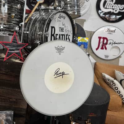 Ringo Starr's Stage Played and Signed 14" Remo Snare Drum Head. Authenticated! image 3