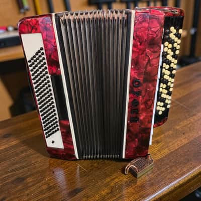 Orpheus 5 Row Chromatic Button Bayan Accordion B-System Kiev Ukraine 1990s 87 Buttons 120 Bass image 8