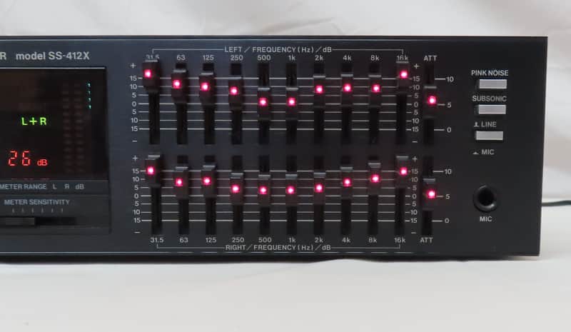 Vintage ADC SS-412X Sound Shaper Equalizer Spectrum Analyzer EQ w