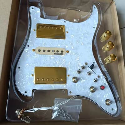 HSH Gold Wilkinson Pickups, Guitar Strat Style Loaded Prewired Pickguard