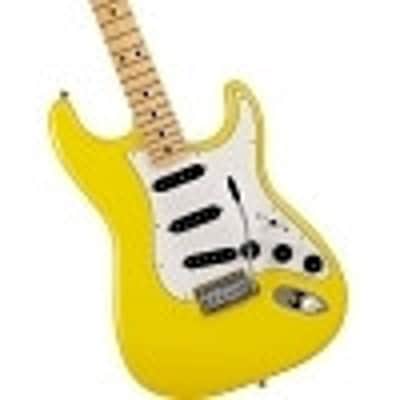 Fender Made in Japan Limited International Color Stratocaster Guitar, Maple Fingerboard, Monaco Yellow w/ Gig Bag image 2