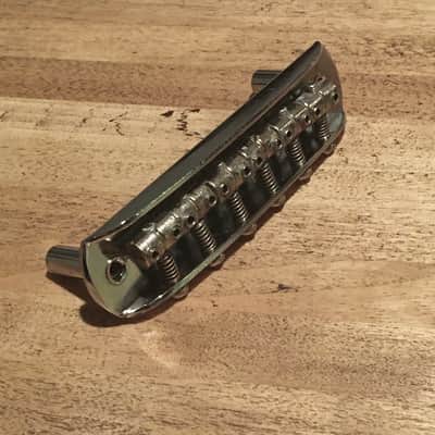 Custom Aged 6 Adjustable Saddle Rocker Bridge For Fender Jaguar Jazzmaster Relic Chrome Mustang Guitar image 1