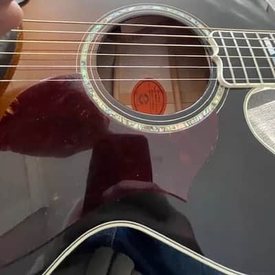 2003 Gibson J-185 CE Jumbo Cutaway Acoustic Electric Guitar New Strings Pro Setup Case Candy, Warranty Cards, Gibson Deluxe Hard Shell Case - Excellent Cond! image 3