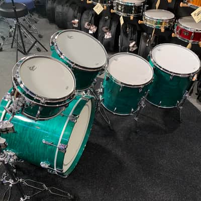 ~WOW!~ Gretsch USA Custom 5-Piece 10/12/14/16/22 Drum Kit Set in Caribbean Blue Gloss Lacquer image 12