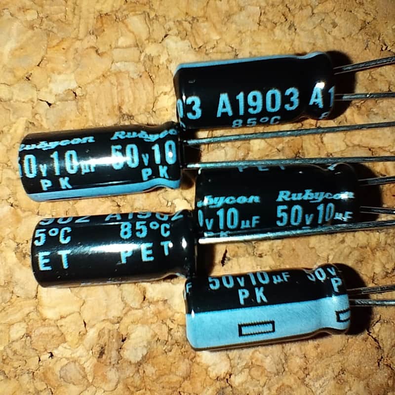 10uF 50V 85℃ Electrolytic capacitor x5pcs : RUBYCON Made in JAPAN image 1
