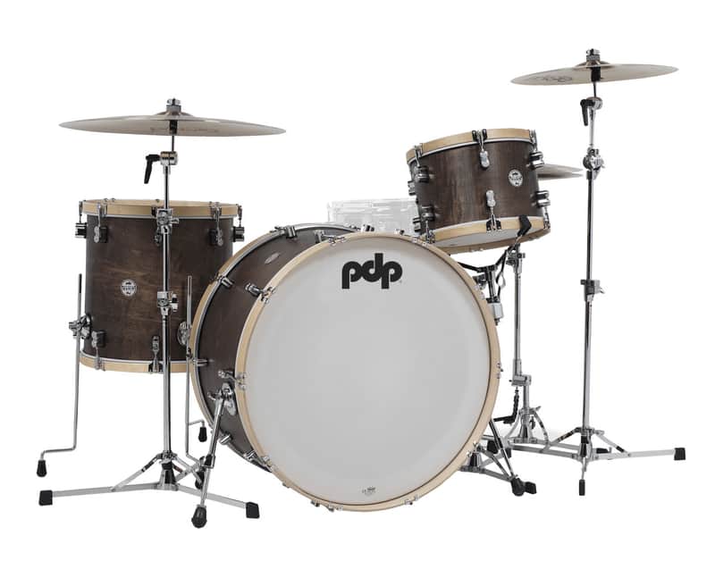 PDP Concept Classic Series 3-Piece Maple Shell Pack - Walnut with Natural Hoops image 1