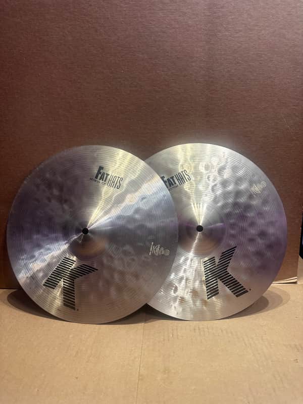Zildjian K Series 14” Fat Hats Hi-Hats (Top & Bottom) – Made in USA – Matched Pair image 1