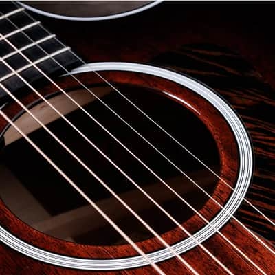 Taylor 324ce Next Generation Acoustic-Electric Guitar Tropical Mahogany Top Shaded Edgeburst image 9