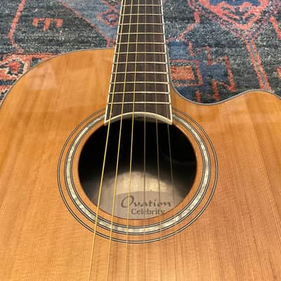 Ovation Celebrity Traditional CS24C-4 Classic Nylon A/E Guitar Natural w/Bag image 4