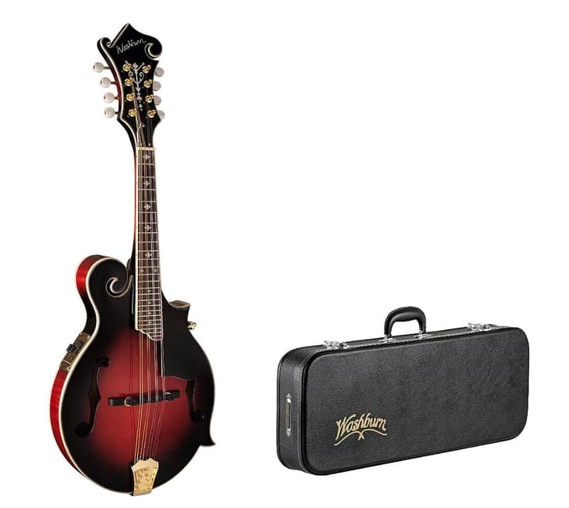 Washburn M3SWETWRK Americana Series Florentine F-Style 8-String Acoustic-Electric Mandolin w/Hardshell Case image 1