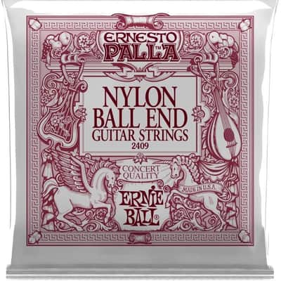 Ernie Ball Ernesto Palla Black & Gold Ball-End Nylon Classical Guitar Strings, 28-42 Gauge (P02409) image 1