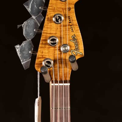 Fender Custom Shop Artisan Maple Burl Jazz Bass - Aged Natural (New) image 3