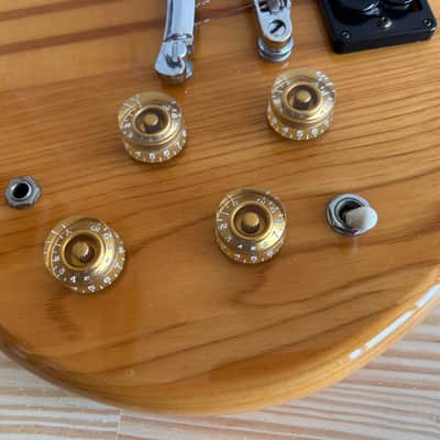 Morris Double Cutaway HH Alembic Clone 1970s 1980s - Natural Transparent in Excellent Condition with Brown Vinylex Gigbag image 5