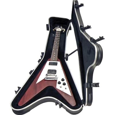 SKB SKB V-Type Hardshell Guitar Case Black - Black image 2