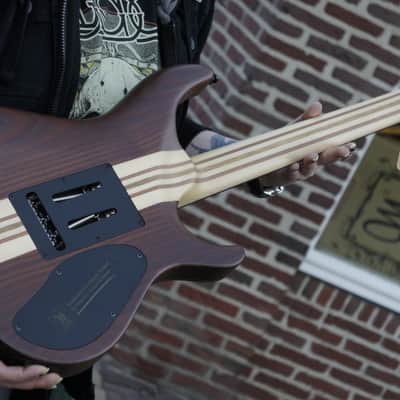 Mayones Regius Core V24 6 - Master Grade Buckeye Burl Carved Top, 5A Pale Moon Ebony, Left-Handed, Lefty, LH, Left, RARE image 16