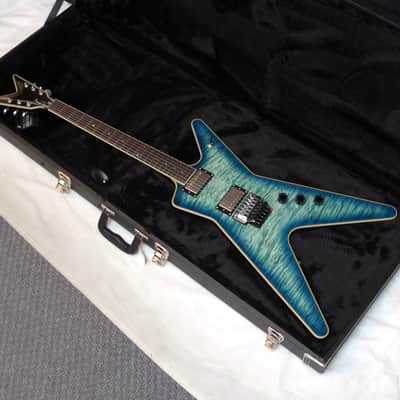 DEAN ML 40th Anniversary electric GUITAR new Faded Denim w/ CASE - Floyd Rose image 1