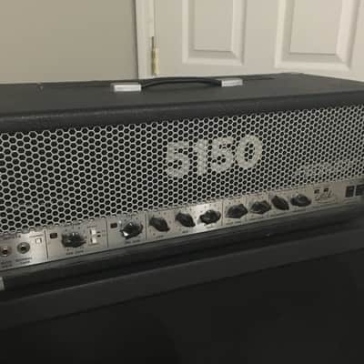 Peavey 5150 Signature 120-Watt Guitar Head, early 90's, black w/ 4x12 Slant Cabinet image 2
