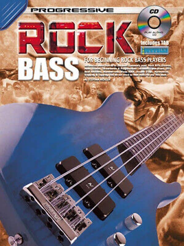Learn To Play Rock Bass Guitar - TAB Music Book With CD - G8 image 1