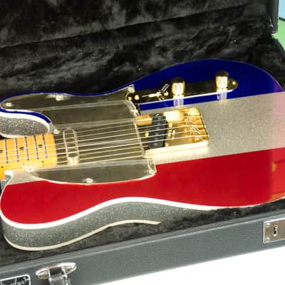 Fender Limited Edition Buck Owens Telecaster®, Maple Fingerboard, Red, Silver and Blue Sparkle image 3