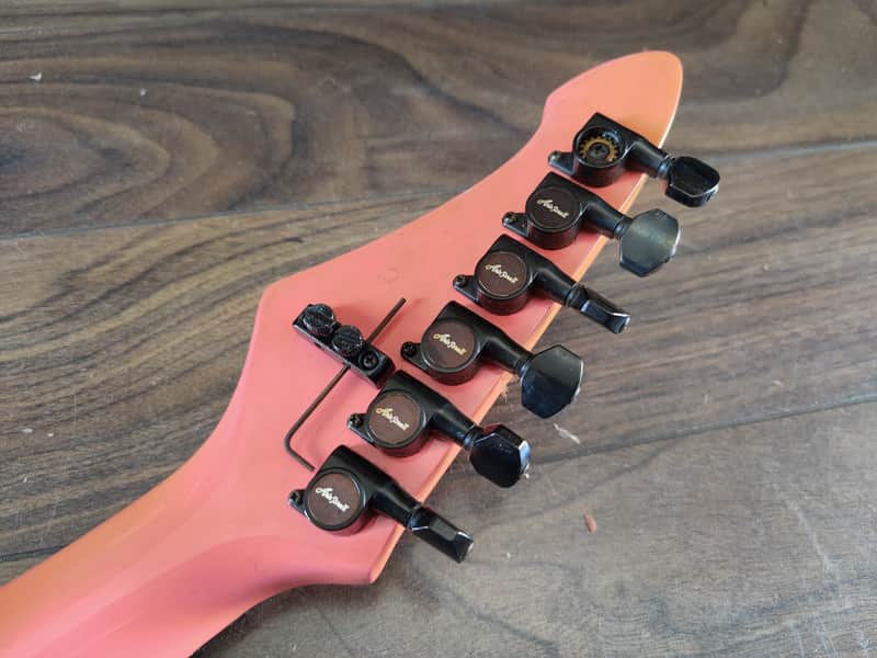 1990's Aria Pro II VA-500S/FPK Vanguard Superstrat HSS (Pink) | Reverb
