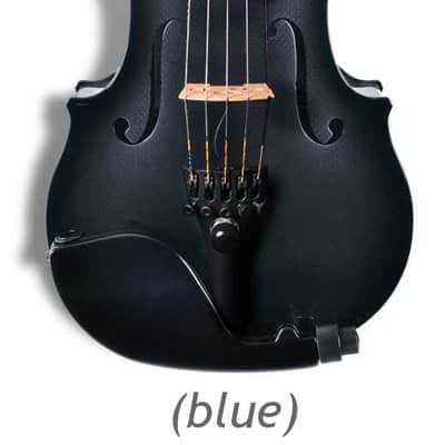 5-String Acoustic Electric Glasser Carbon Compsite Violin, Dark Blue image 10