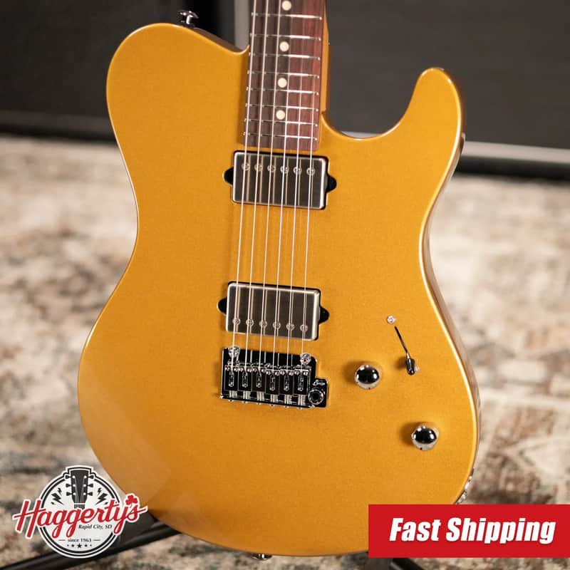Suhr Oso Short Scale Electric Guitar - Rose Gold with Softshell Gig Bag image 1