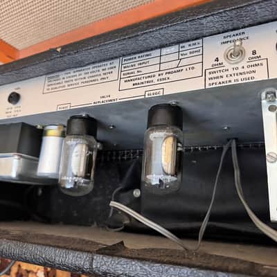 Vintage 1981 ProAmp Ltd 60w 6L6 Valve Guitar Amplifier Head w Pedal Manual 1980s image 16