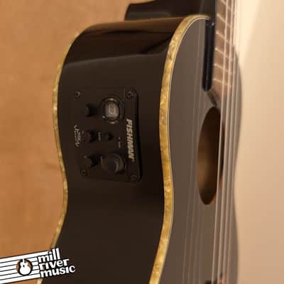 Lanikai LU2-21TEBK Tenor Acoustic-Electric Ukulele, Black, Hardshell Case - Used image 7