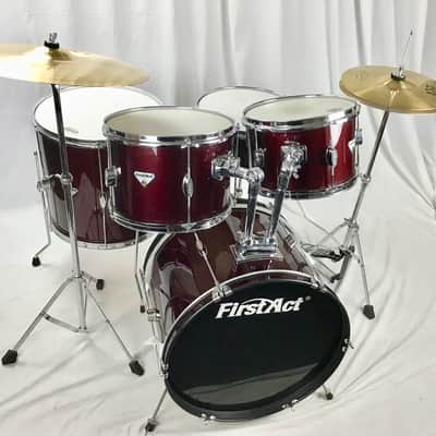 First Act 5pc. Complete Drum Kit w/New Cymbals image 1