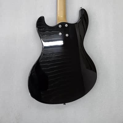 6 String Solid Body Electric Guitar, Black image 2