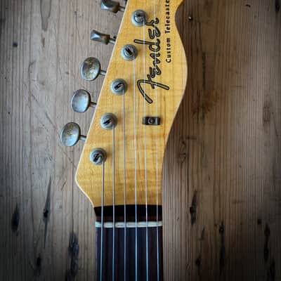 2021 FENDER CS - LTD ED '60 TELECASTER CUSTOM - SEA FOAM GREEN OVER SUNBURST RELIC image 7