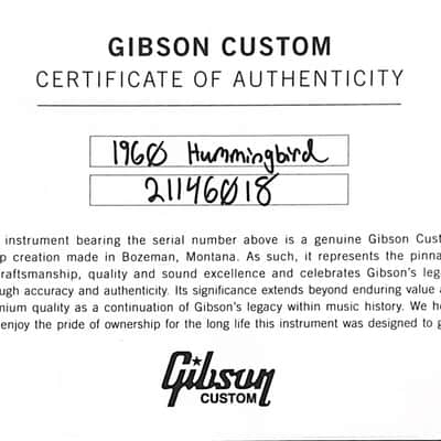 Gibson Custom Shop 1960 Hummingbird VOS - Heritage Cherry Sunburst #46018 image 12