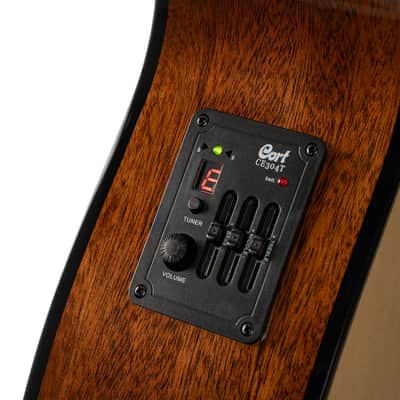 Cort L60BK Luce Series L60 Orchestra Cutaway Acoustic Electric Guitar - Natural Gloss (L60CENAT-U) image 3